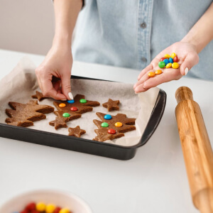 learn baking cookie